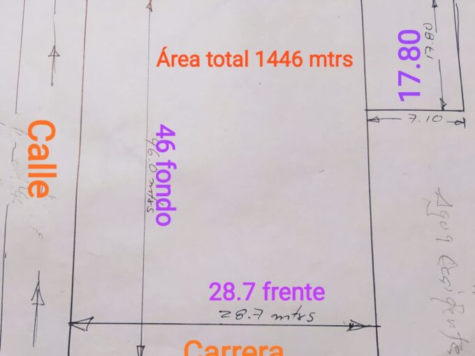 EXCELENTE OPORTUNIDAD DE INVERSIÓN !!LOTE ESQUINERO EN VENTA PALMIRA